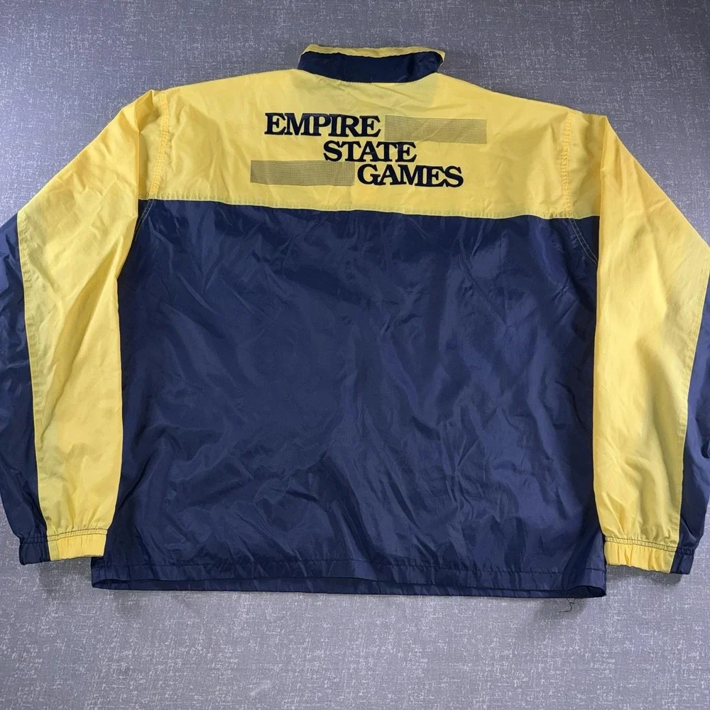 Vintage Antigua Jacket Mens Large Blue Empire State Games Windbreaker 1992
